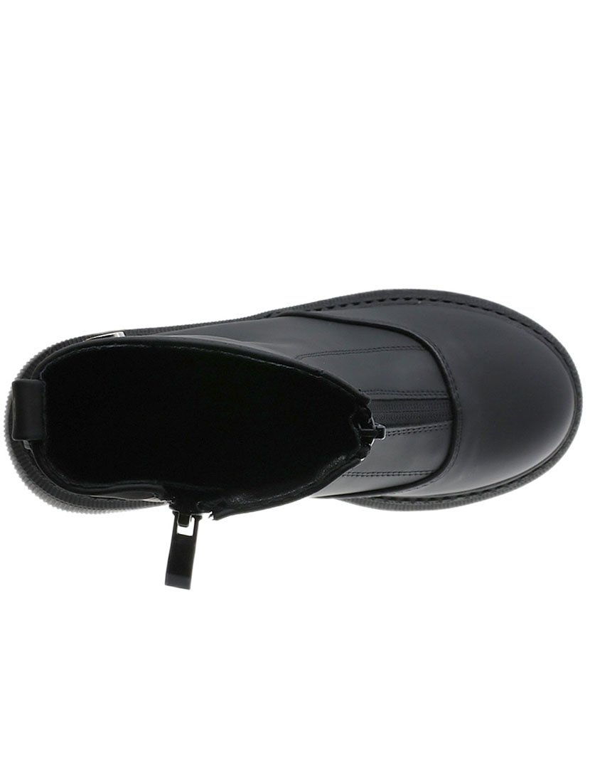 Bota Alta Juvenil Preto