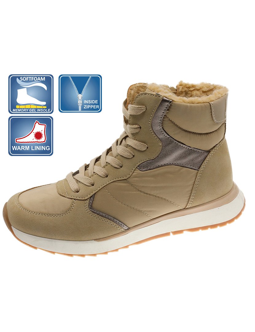Bota Casual Senhora Bege