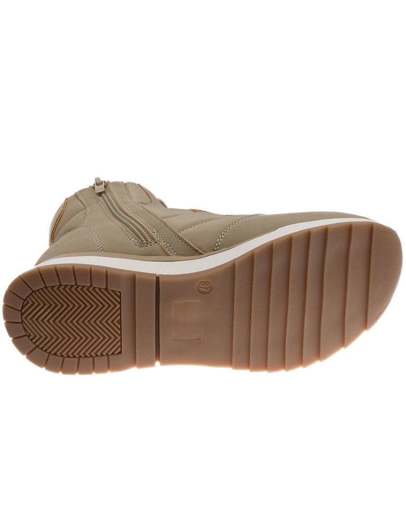 Bota Casual Senhora Bege