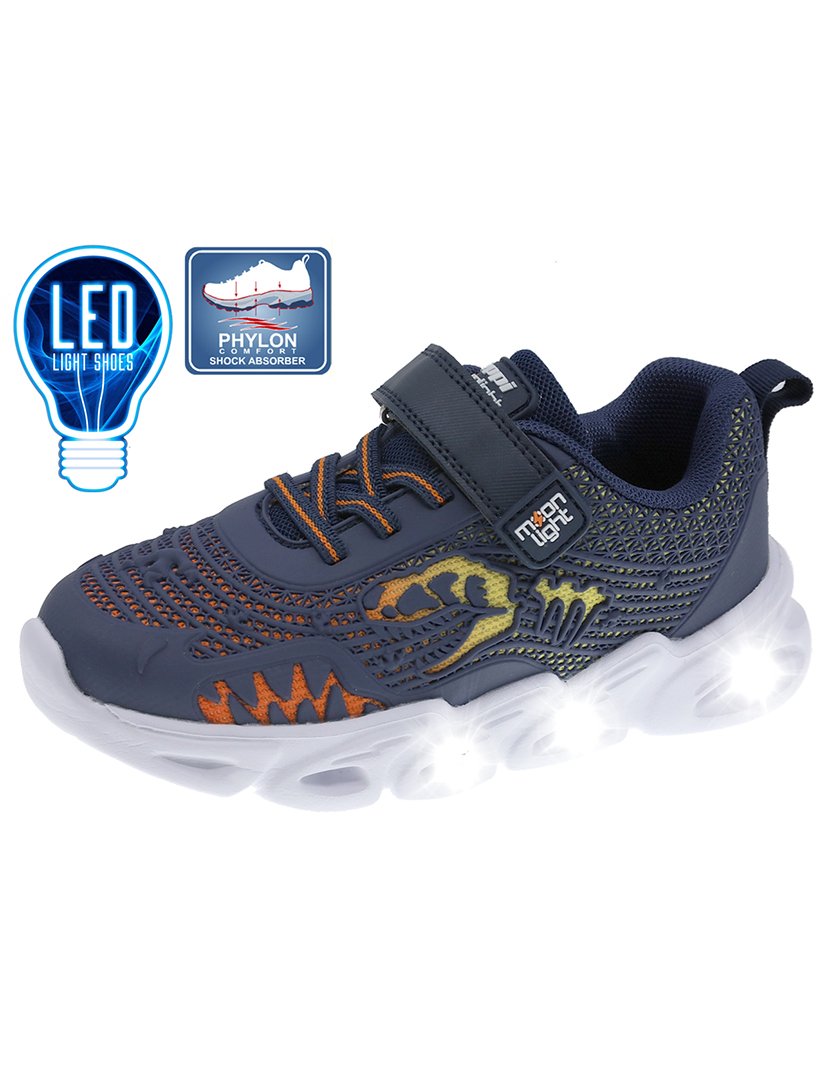 Ténis com Luzes Juvenil Azul Marinho