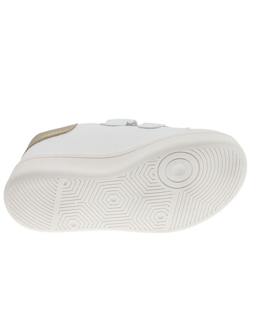 Ténis Criança Branco e Dourado