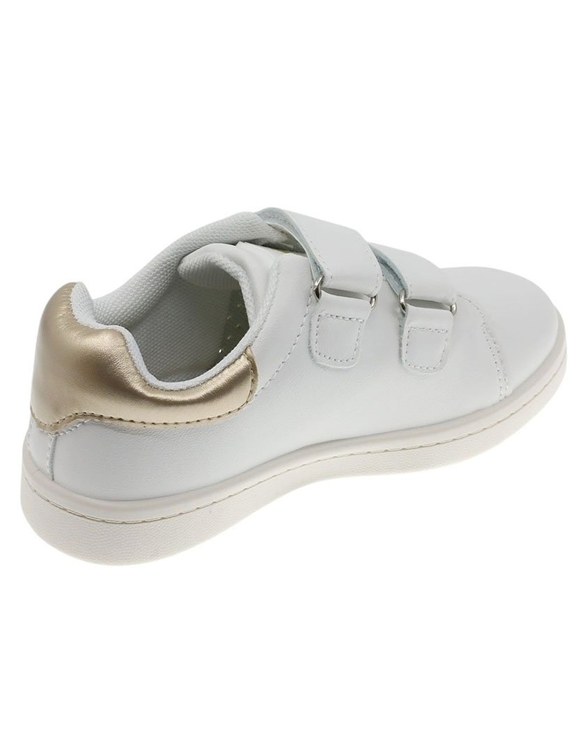 Ténis Criança Branco e Dourado