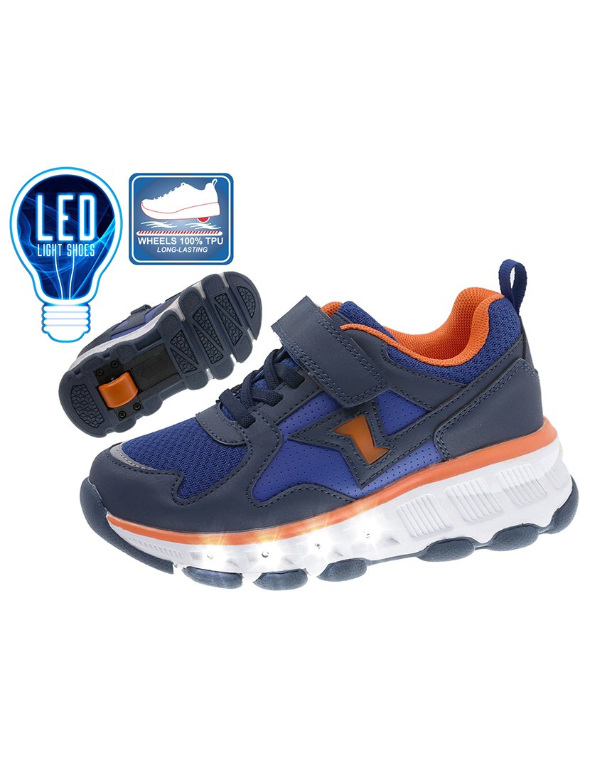 Sapatilha com Rodas Juvenil Azul Marinho