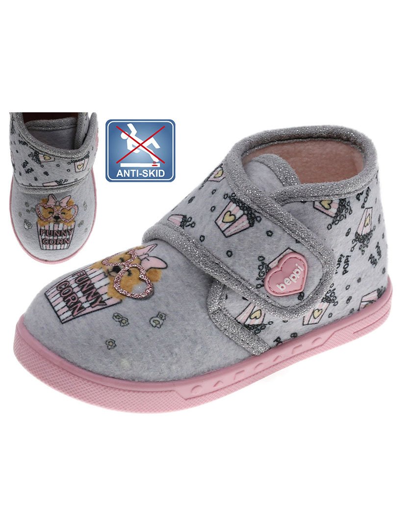 Pantufa Criança Cinza