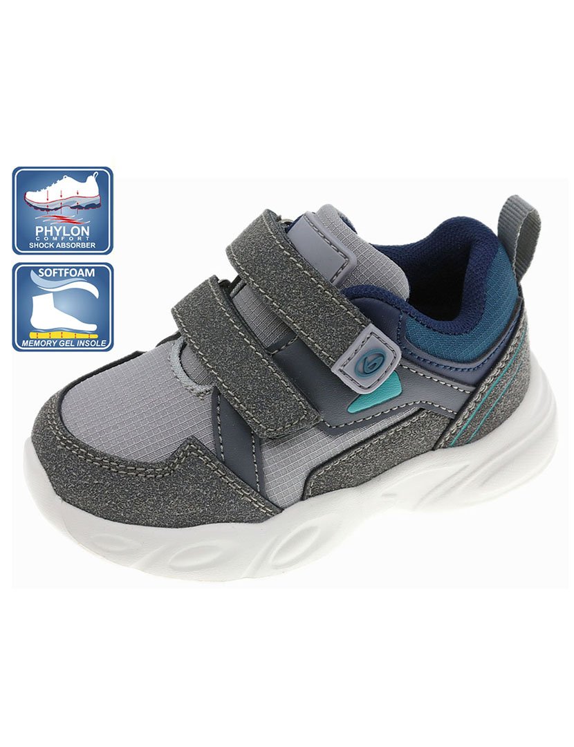 Ténis Desportivo Bebé Cinza