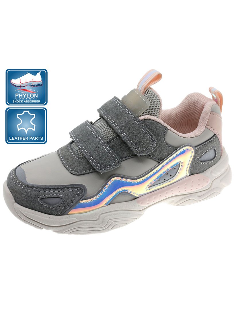 Ténis Desportivo Criança Cinza