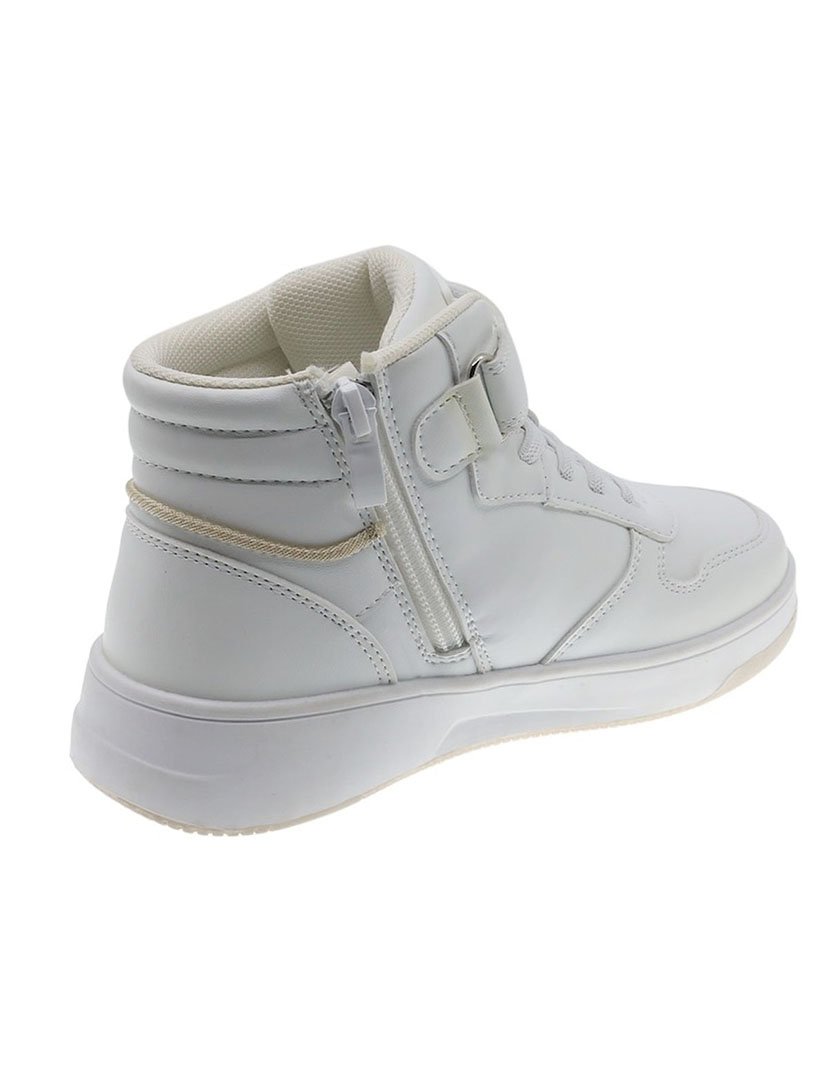 Bota Casual Desportiva Juvenil Branco