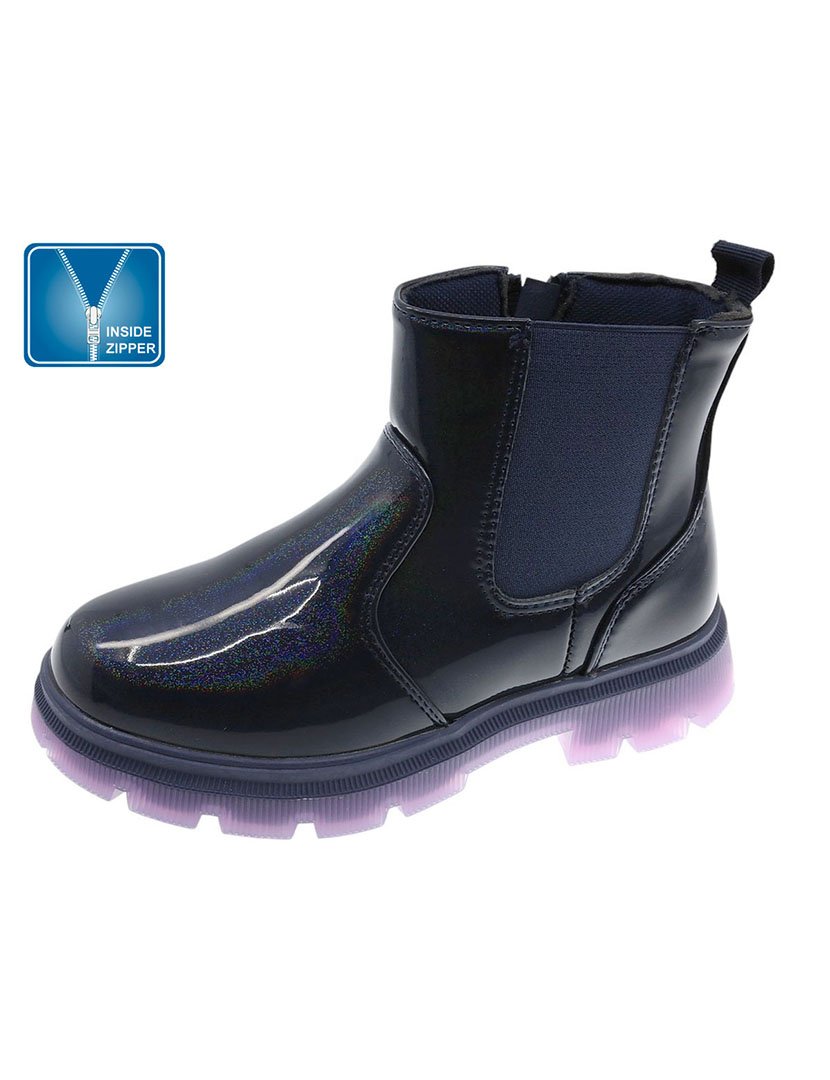 Bota Alta Juvenil Azul Marinho