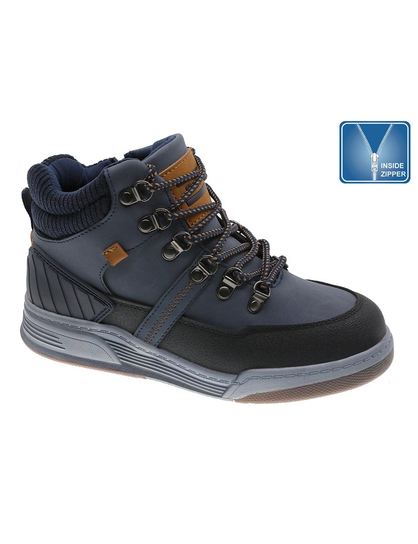 Bota Casual Juvenil Azul Marinho