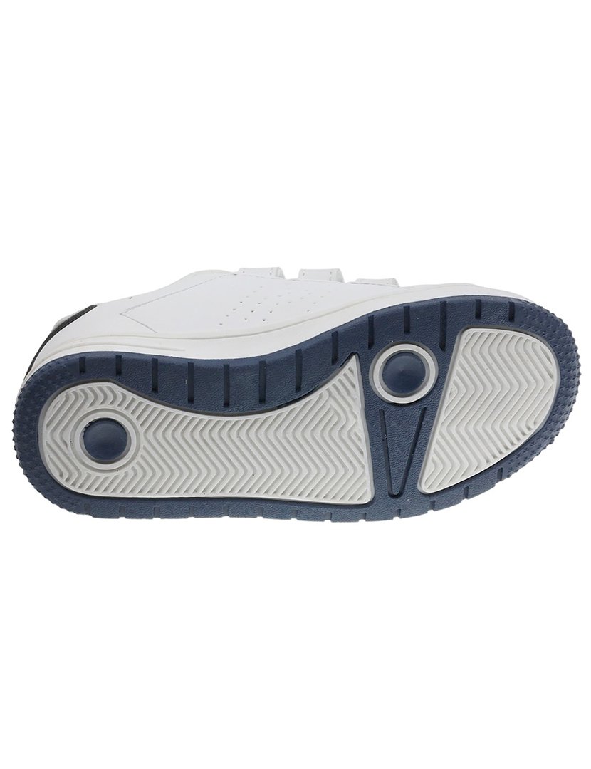 Ténis Juvenil Branco e Azul Marinho