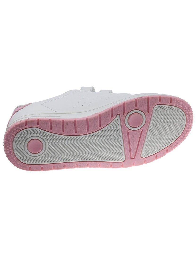 Ténis Juvenil Branco e Rosa