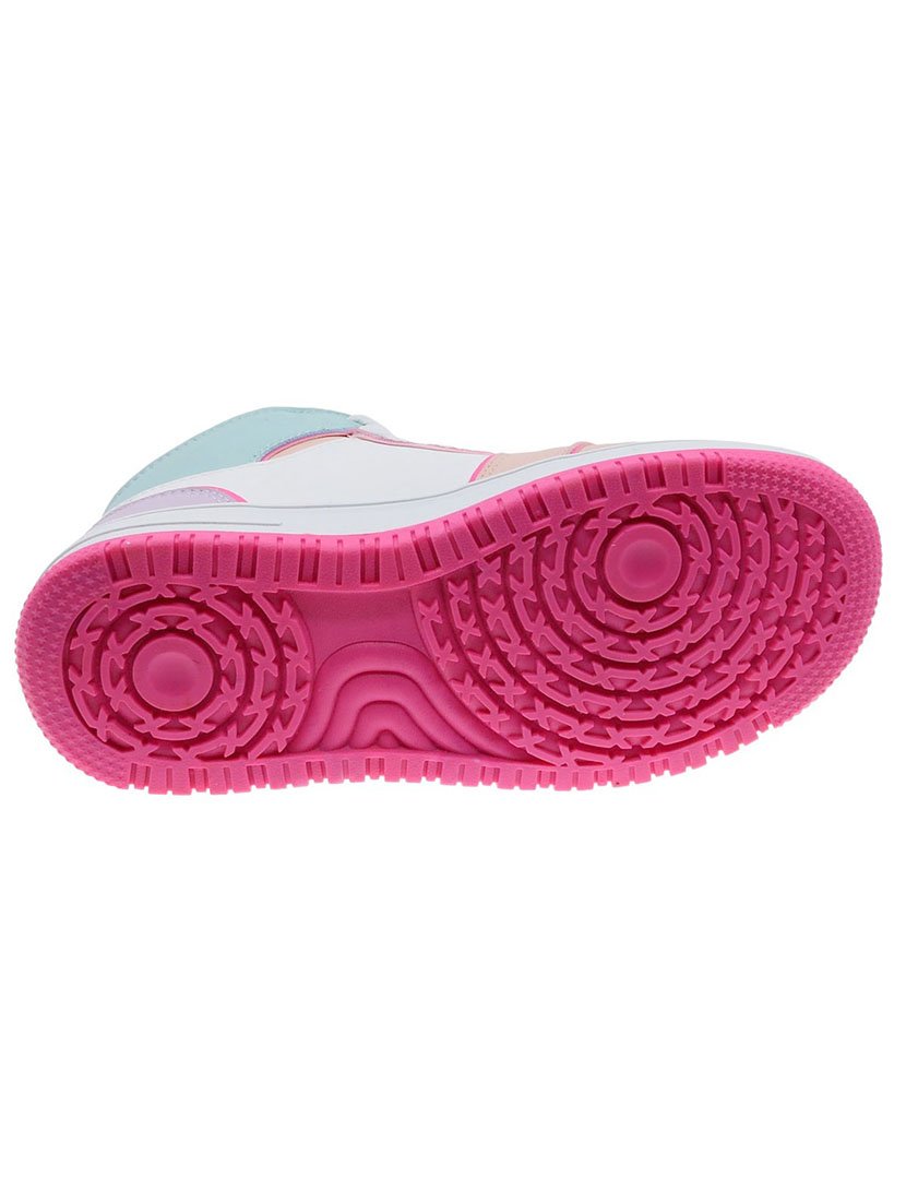 Ténis Juvenil Branco e Rosa