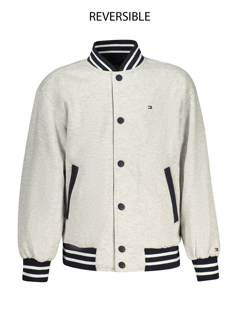 Casaco Menino Reversível Azul/Cinzento