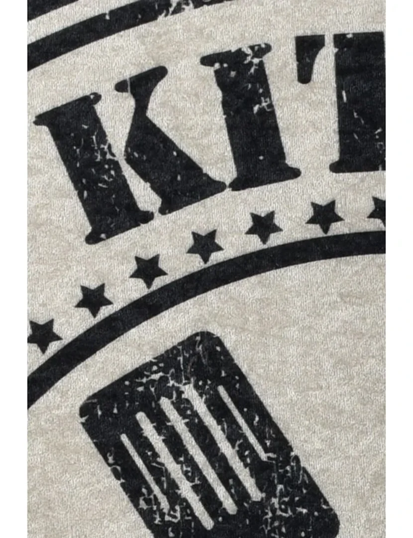 Tapete My Kitchen My Rules Redondo 140cm Branco e Preto