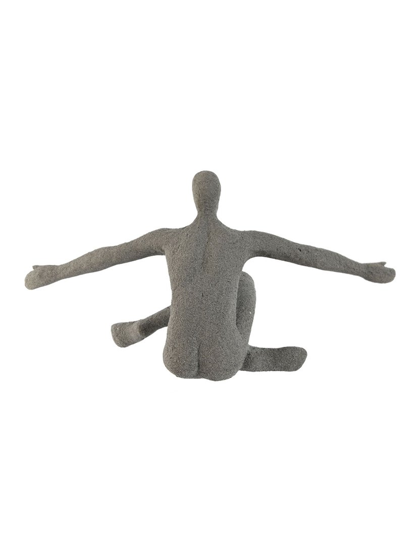Figura Decorativa Homem Cinzento