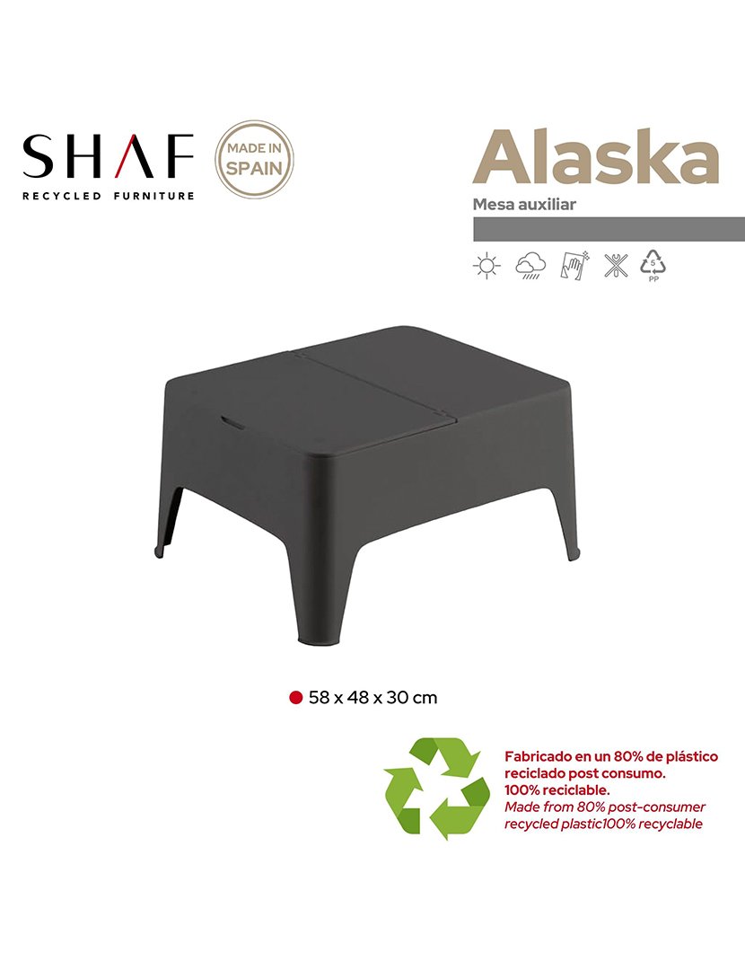 Mesa Apoio Alaska Antracite