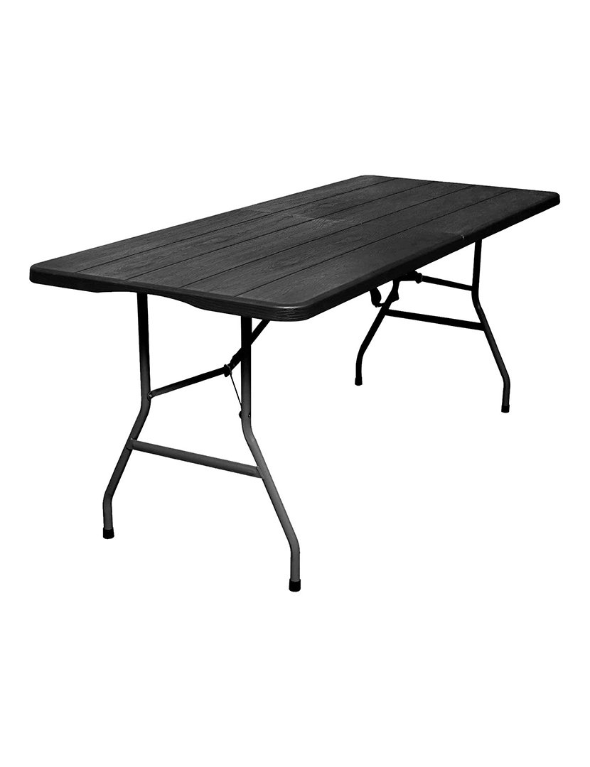 Mesa Dobrável Multifuncional 180x74x74cm Preto