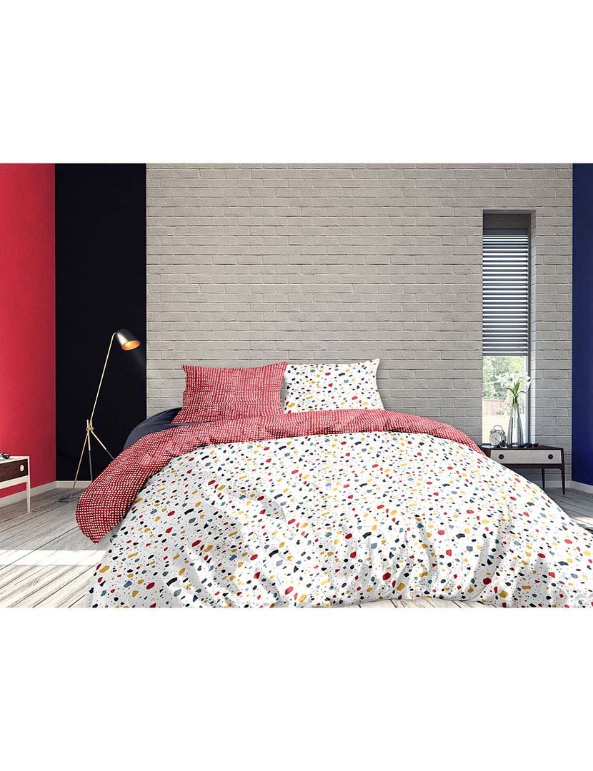 Capa de Edredon Terrazzo 260x240cm Multicor