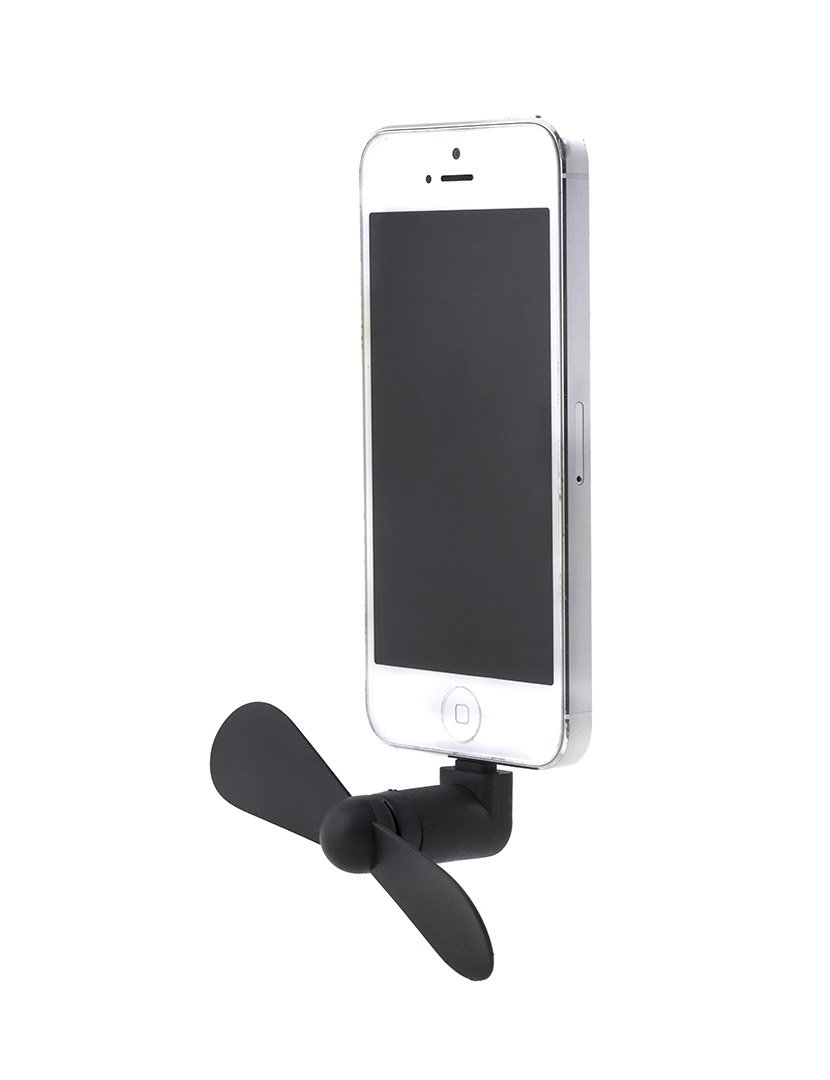 Ventoinha Portátil Para Telemóvel Preto