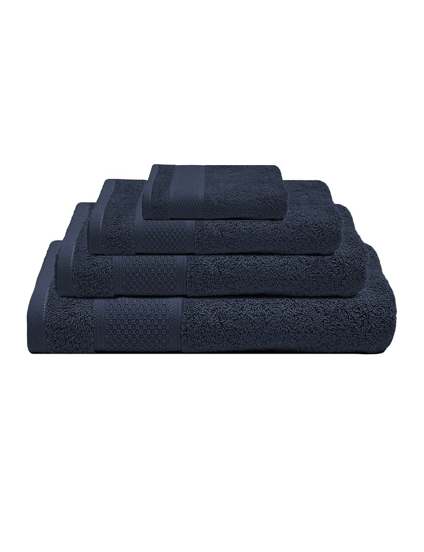 Conjunto de Toalhas de Banho Favos Azul Escuro