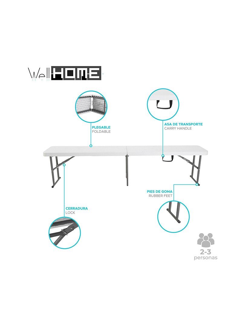 Banco Dobrável 183x30x43cm