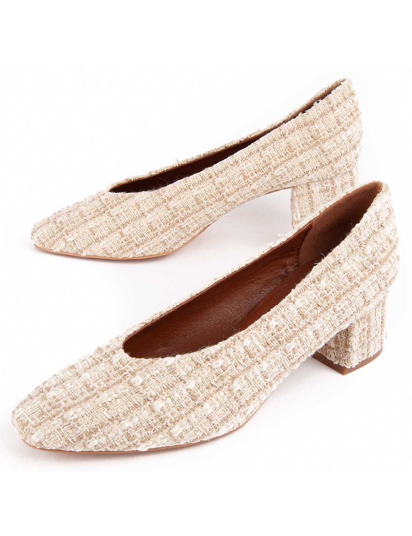 Sapatos de Salto Bege