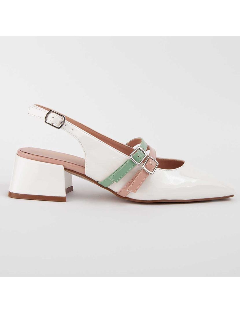 Sapatos de Salto Branco