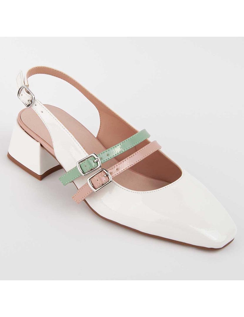 Sapatos de Salto Branco