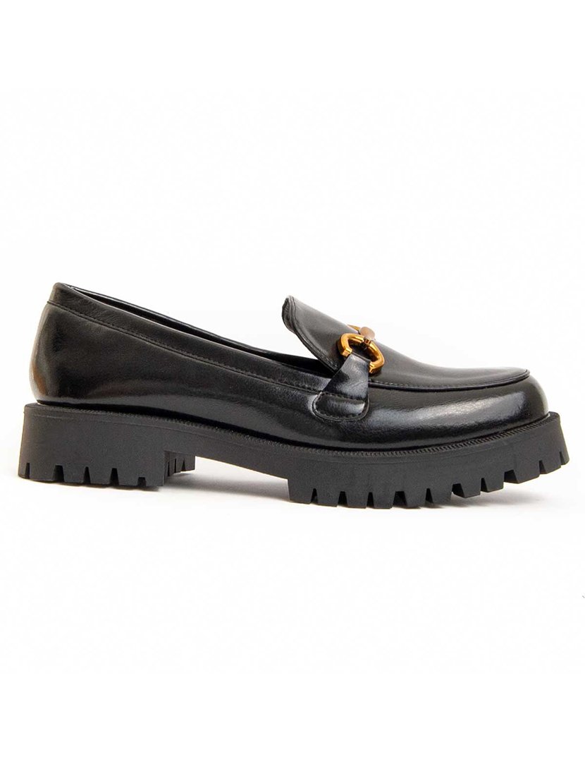 Mocassins de Plataforma Preto