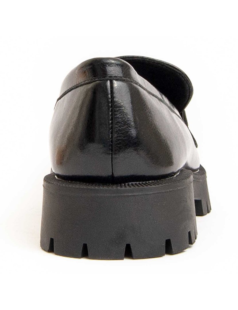 Mocassins de Plataforma Preto