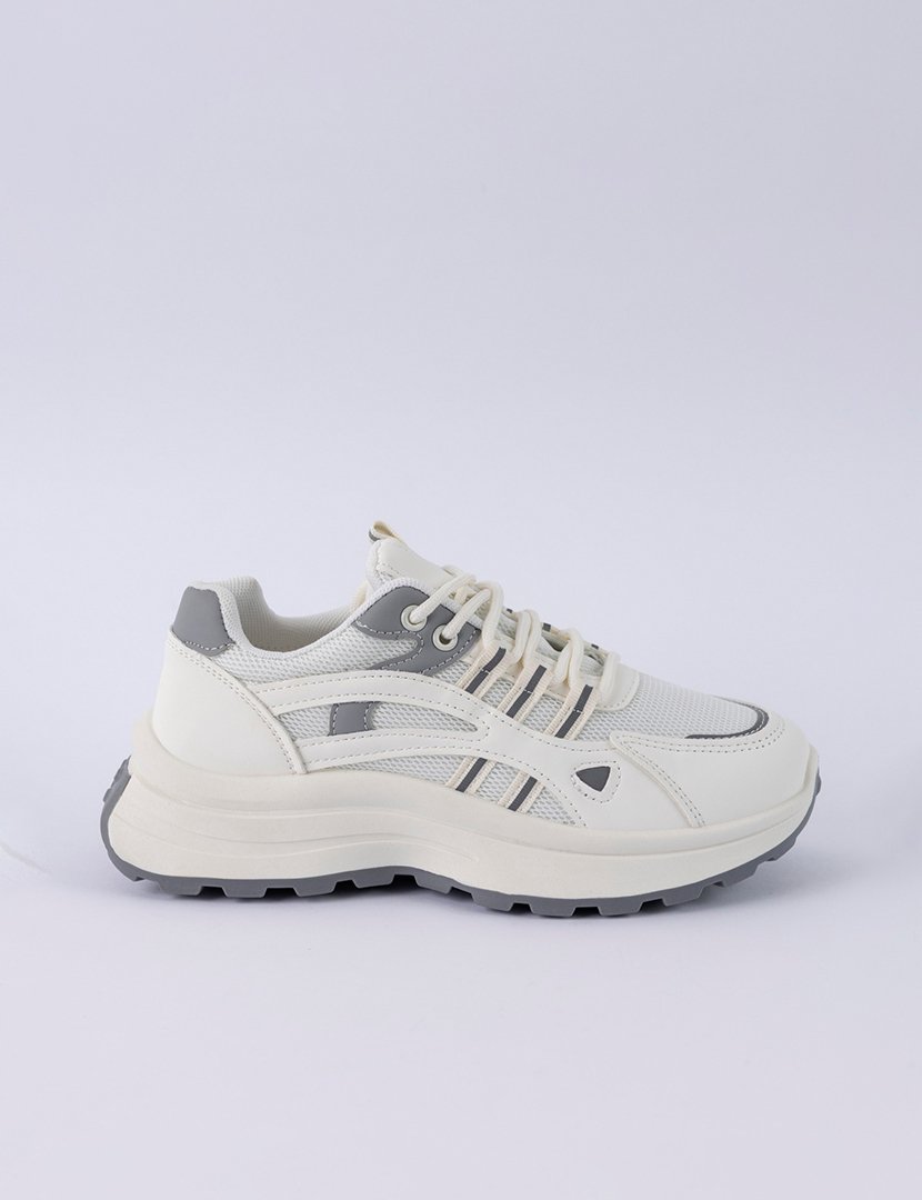 Ténis Senhora Branco e Cinzento