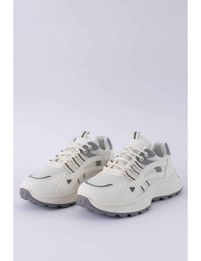 Ténis Senhora Branco e Cinzento