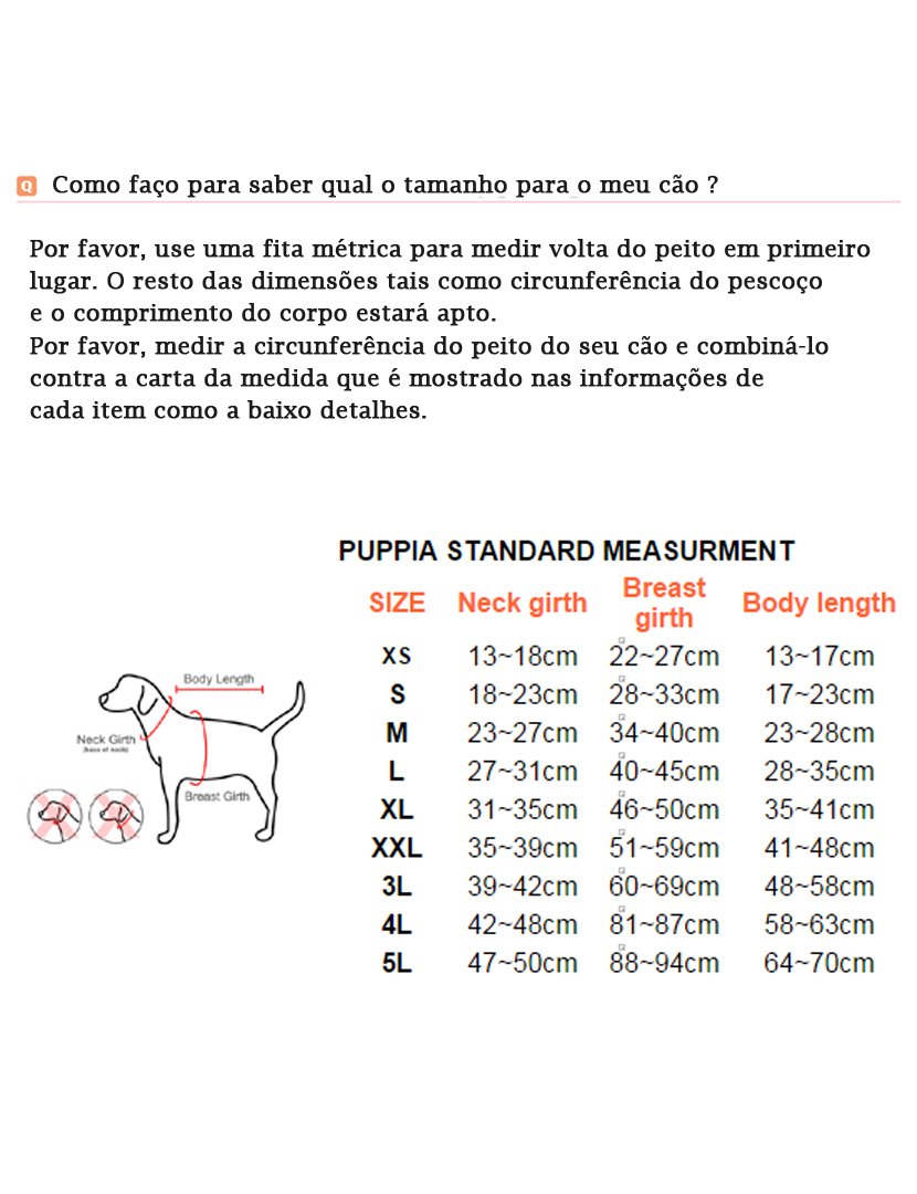 Peitoral Puppia Modern Castanho