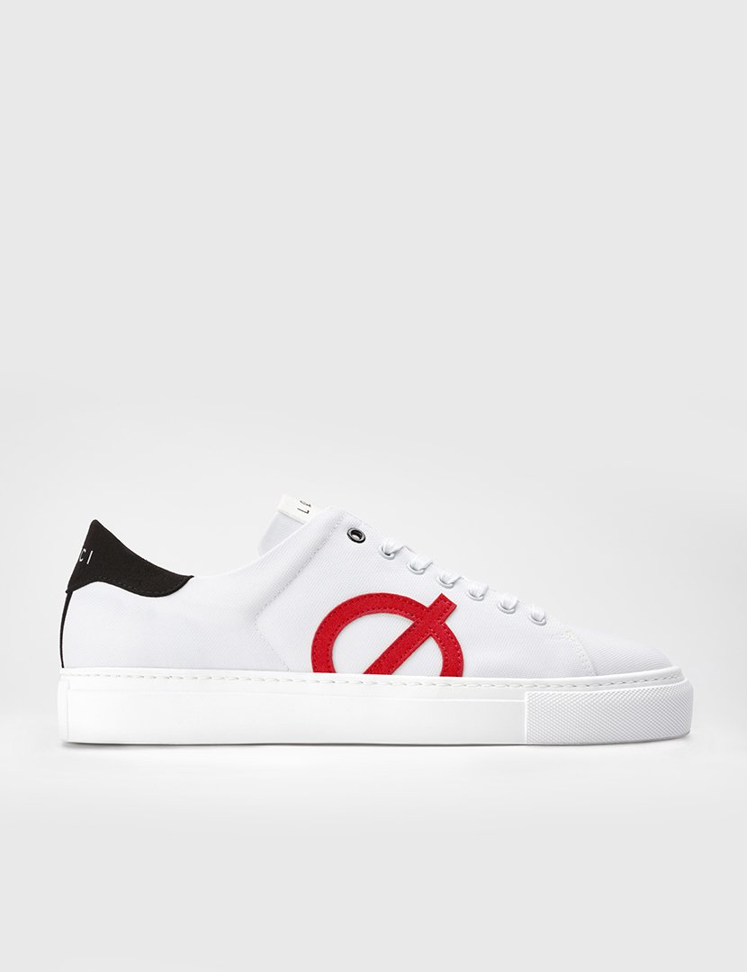 Ténis ORIGIN Branco, Preto e Vermelho   