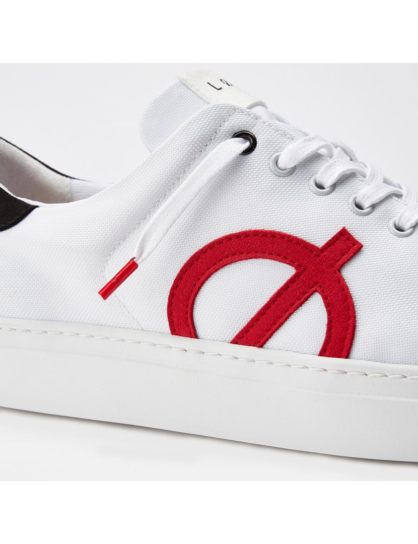 Ténis ORIGIN Branco, Preto e Vermelho   