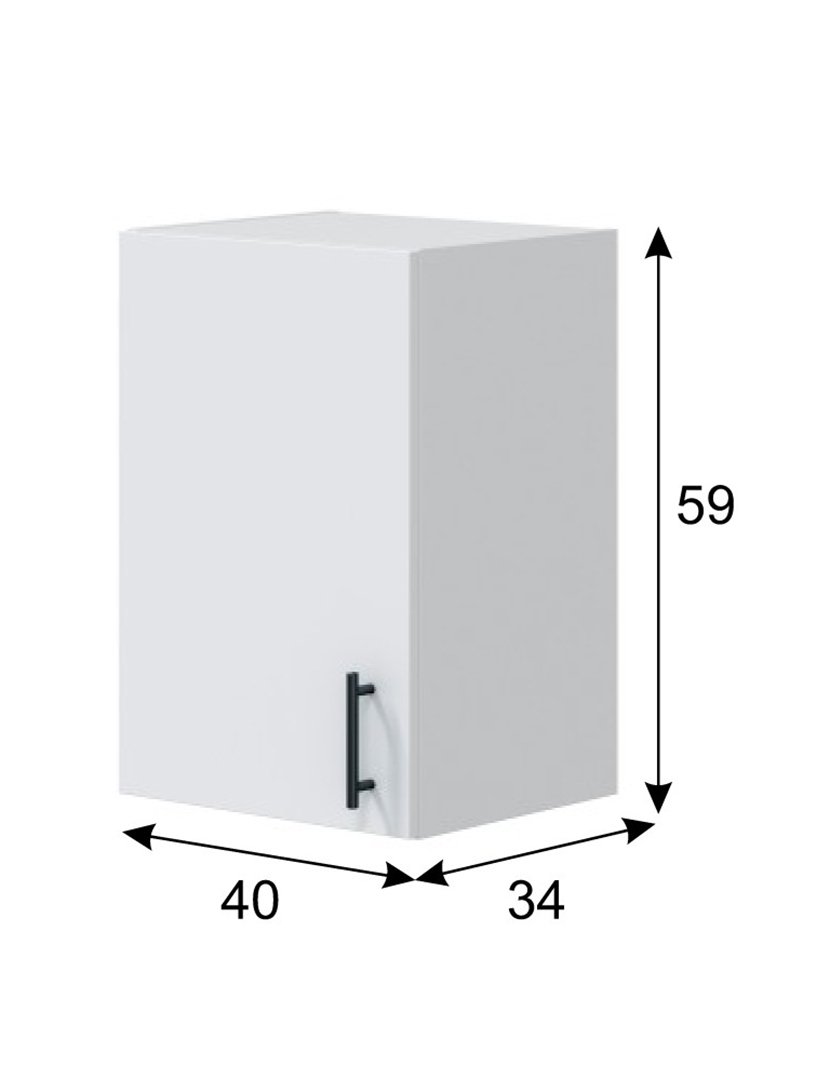 Módulo Cozinha Suspenso Kira 1 Porta 40 cm