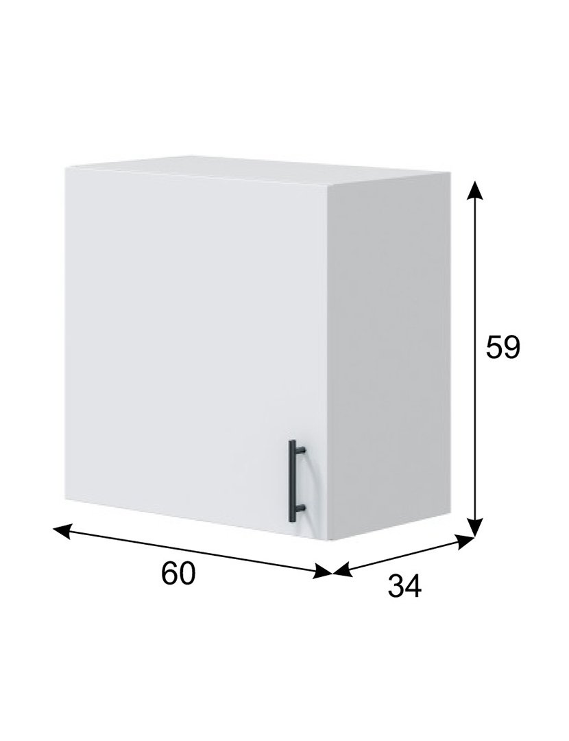 Módulo Cozinha Suspenso Kira 1 Porta 60 cm