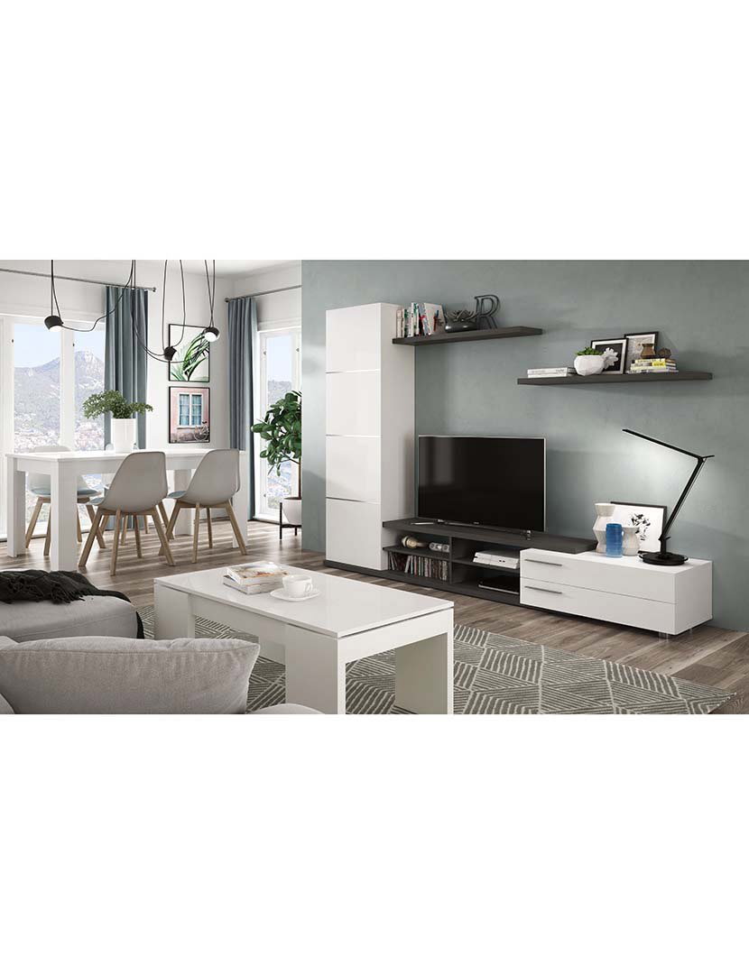 Mesa Centro Flow Branco Lacado