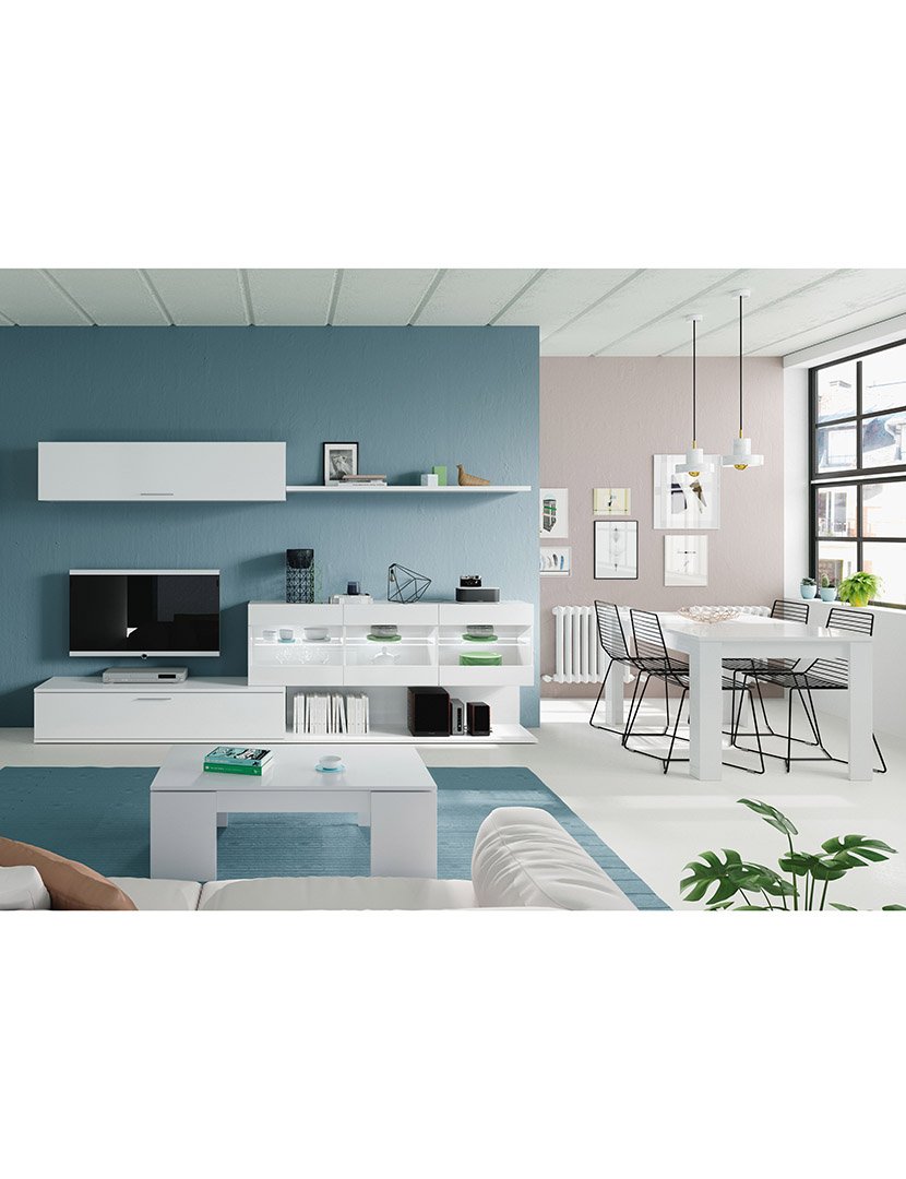 Mesa Centro Flow Branco Lacado