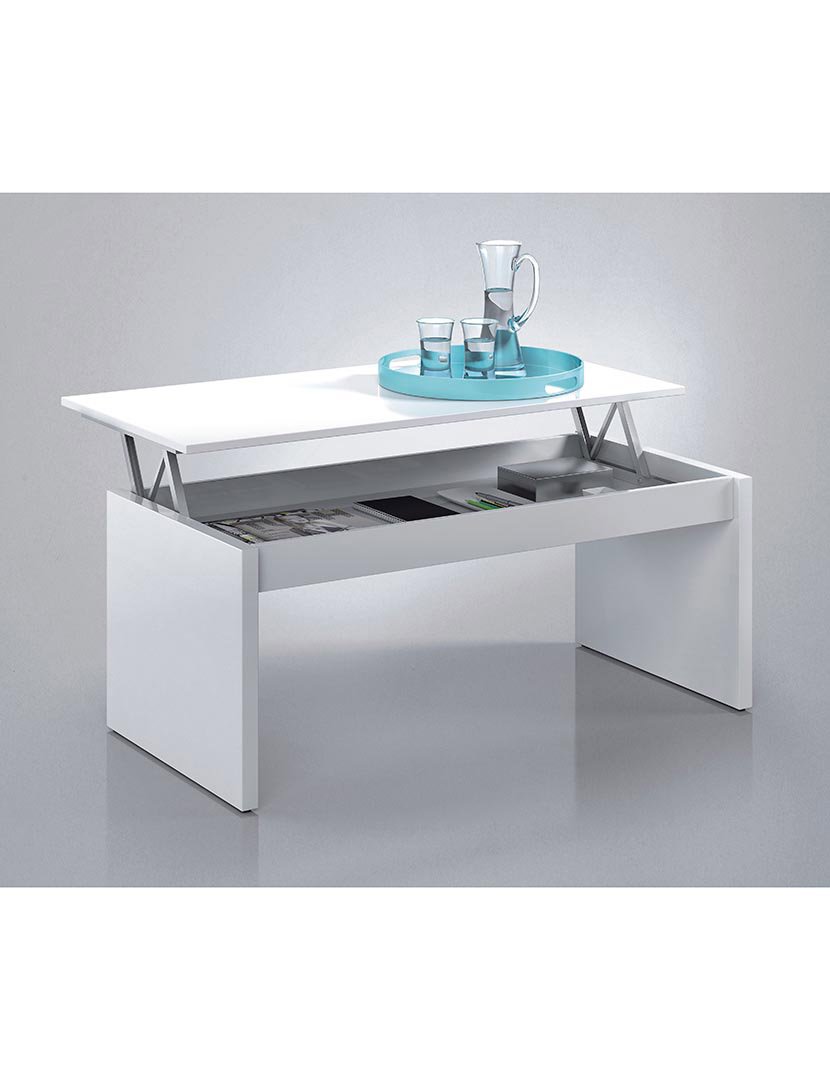 Mesa Centro Attuale Branco Lacado