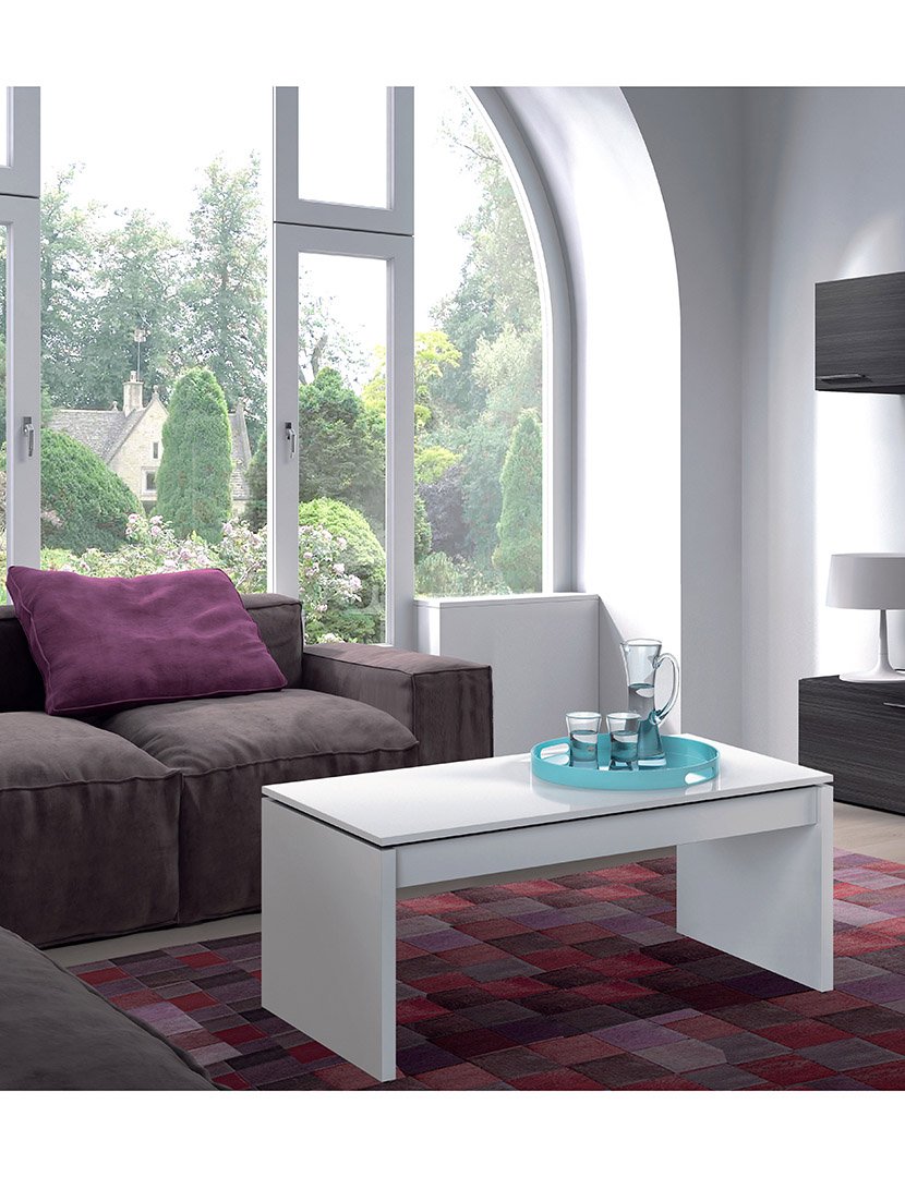 Mesa Centro Attuale Branco Lacado