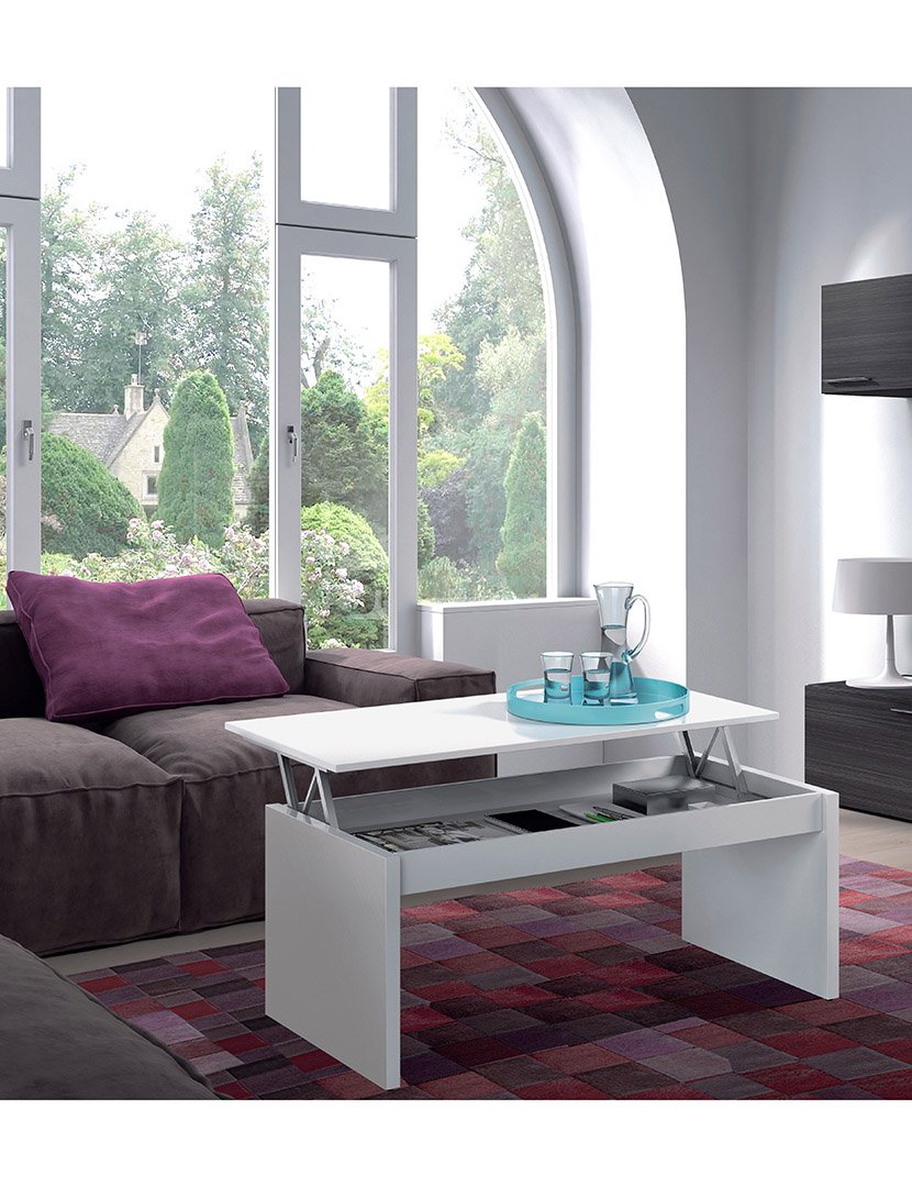 Mesa Centro Attuale Branco Lacado