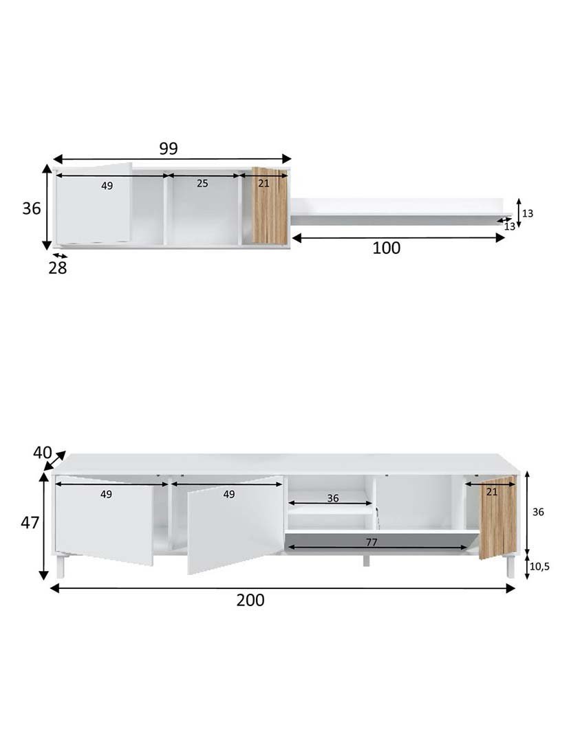 Conjunto Móvel TV Tempus