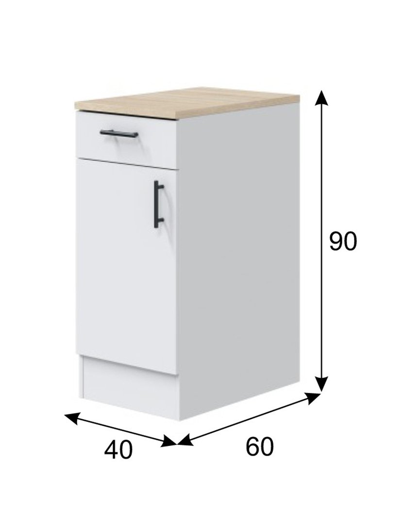 Módulo Cozinha Kira 1 Porta 40 cm