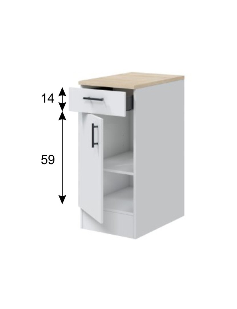 Módulo Cozinha Kira 1 Porta 40 cm