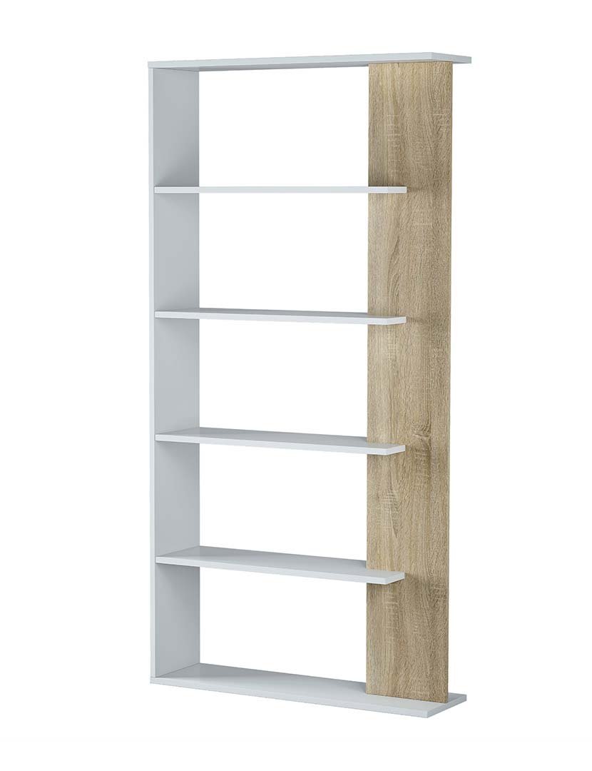 Estante Loras Branco/Carvalho