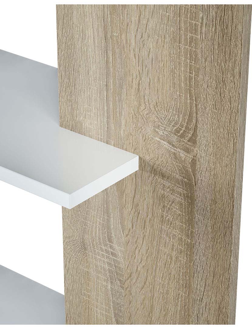 Estante Loras Branco/Carvalho