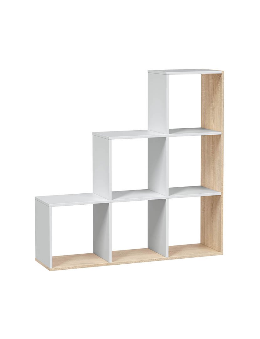 Estante Mulk Plus Branco/Carvalho