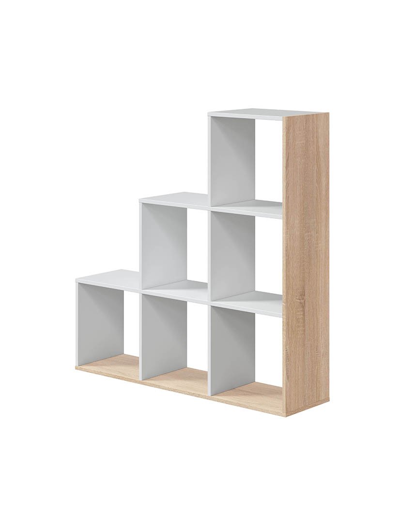 Estante Mulk Plus Branco/Carvalho