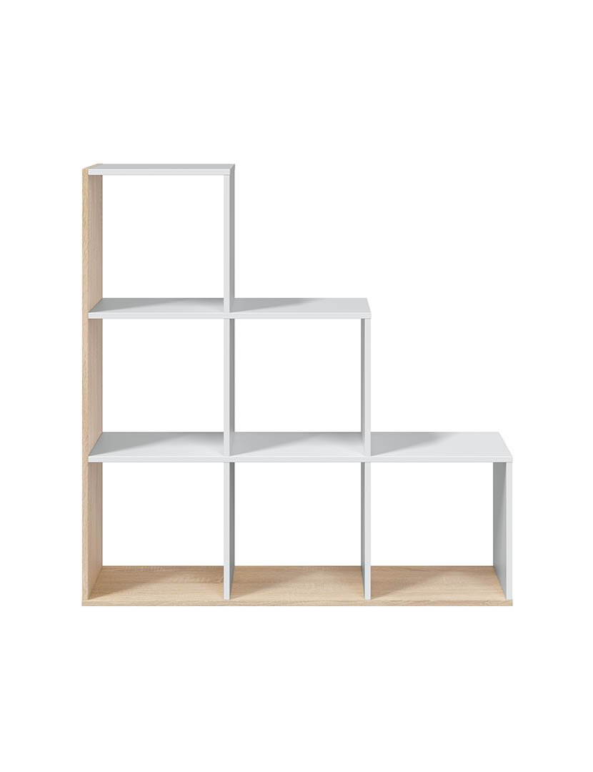 Estante Mulk Plus Branco/Carvalho